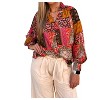 Women's Long Sleeve Button Up Top - entro - image 2 of 4