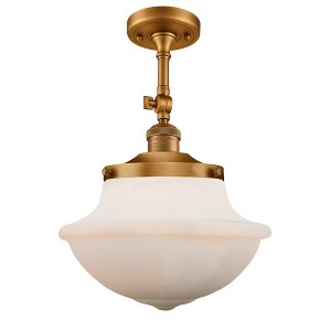 Oxford - 1 Light Adjustable Semi-Flush Mount In Traditional Style-15.5 Inches Tall and 11.75 Inches Wide - 1 of 1
