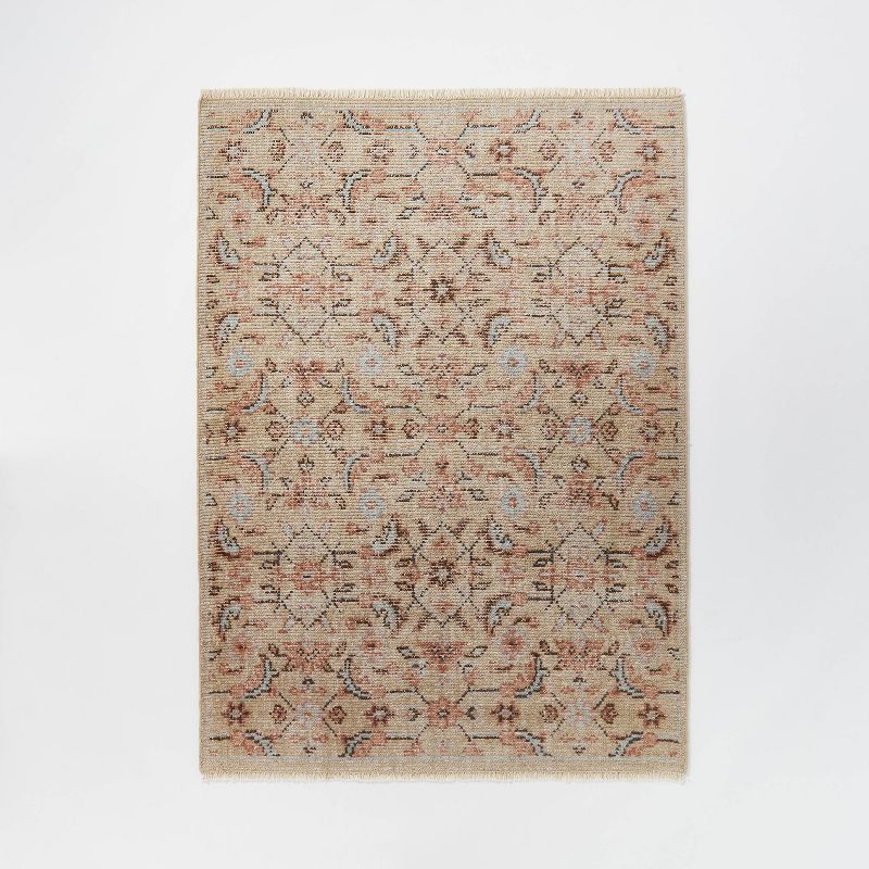 Rockland Hand Knotted Distressed Persian Style Rug Ivory - Threshold™ designed with Studio McGee, 1 of 5
