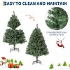 Artificial Spruce Christmas Tree, Premium PVC Hinged Holiday Tree with Sturdy Metal Base, Collapsible Stand for Home, Indoor/Outdoor Use - 3 of 4
