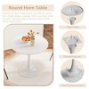 Sapphtopaz Tulip Dining Table Kitchen Table Round Dining Table Bar Table with Pedestal Base for Kitchen, Small Spaces - 2 of 4