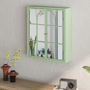 NicBex Wall Mounted Bathroom Storage Cabinet,27.56'' Wall Cabinet with Shelves,Cabinet for Bathroom - 1 of 4