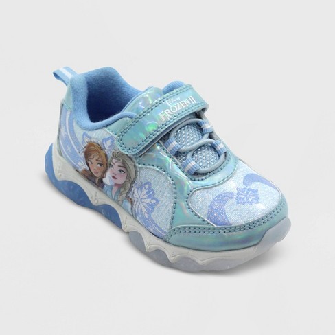 Toddler Girls Frozen Athletic Sneakers Blue Target