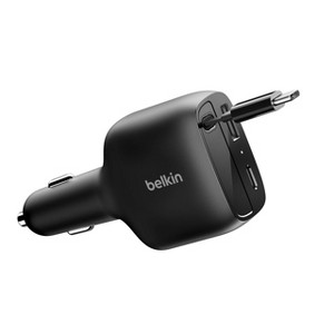 Belkin 75W Car Charger USB-C + USB-A Ports - Black - 1 of 4