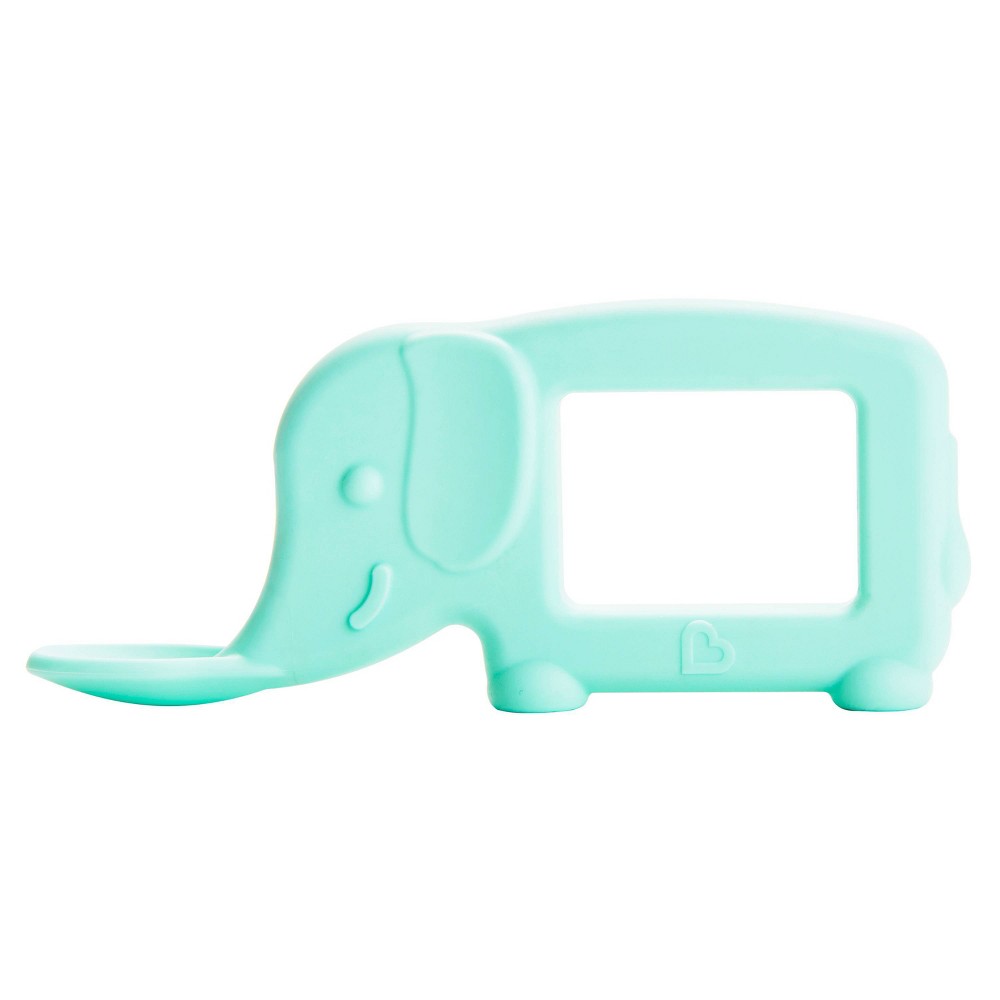 Photos - Bottle Teat / Pacifier Munchkin The Baby Toon Silicone Teether Spoon Elephant - Mint 