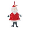 Santa and Snowman Ornament Set – Dolomite – 4.75–6 Inch Height, Indoor Holiday Decor, Set of 6 By Melrose - 4 of 4