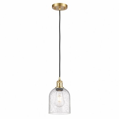 Bella - 1 Light Cord Hung Mini Pendant In Industrial Style-9.5 Inches Tall and 5.5 Inches Wide