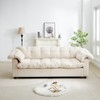 99.2"W Modern Deep Seat Chenille Sofa, Ultra-Soft Cloud-Inspired Sofa Couch for Living Room, Bedroom and Apartment - ModernLuxe - 2 of 4