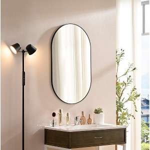 Lyngins 40x30inch Wall Mount Vanity Mirror,Modern Rectangle Bathroom Mirror for Bathroom(Horizontal & Vertical) - 1 of 4