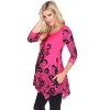 Maternity Scoop Neck Ganette Tunic with Pockets - White Mark - 2 of 3