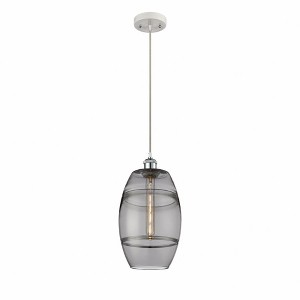 Vaz - 1 Light Cord Hung Mini Pendant In Industrial Style-9.88 Inches Tall and 8 Inches Wide - 1 of 1