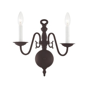 Livex Lighting Williamsburgh 2 - Light Wall Light in  Bronze - 1 of 2