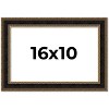 PosterPalooza | Ornate Brown Picture Frame - UV Acrylic, Backing Board, Hanging Hardware Included - 2 of 4
