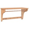 vidaXL Towel Rack 23.6 in.x11.8 in.x13.8 in. Solid Wood Walnut - 2 of 4