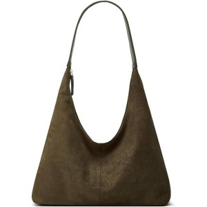 Trendy Suede Crescent Shoulder Bag Women Tote Bag Satchels Crossbody Purse Top-handle Travel Handbag - 1 of 4