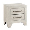 HDZNVF Contemporary Gray Oak Finish Nightstand - 3 of 4