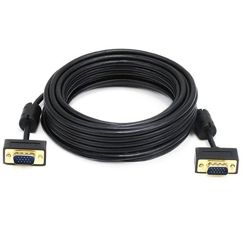 Monoprice 75-Feet VGA/SVGA Male-Male Monitor Cable with Stereo Audio and Triple Shielding 