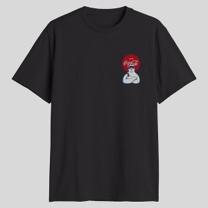 Men's Coca Cola Bear Graphic T-Shirt - Black - 1 of 4