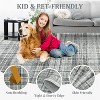 Washable Area Rug Non-Shedding & Easy Care Mat for Kitchen Dining Room Living Room Bedroom Home Decor, Modern Farmhouse Foldable Thin Non Slip Carpet - 4 of 4