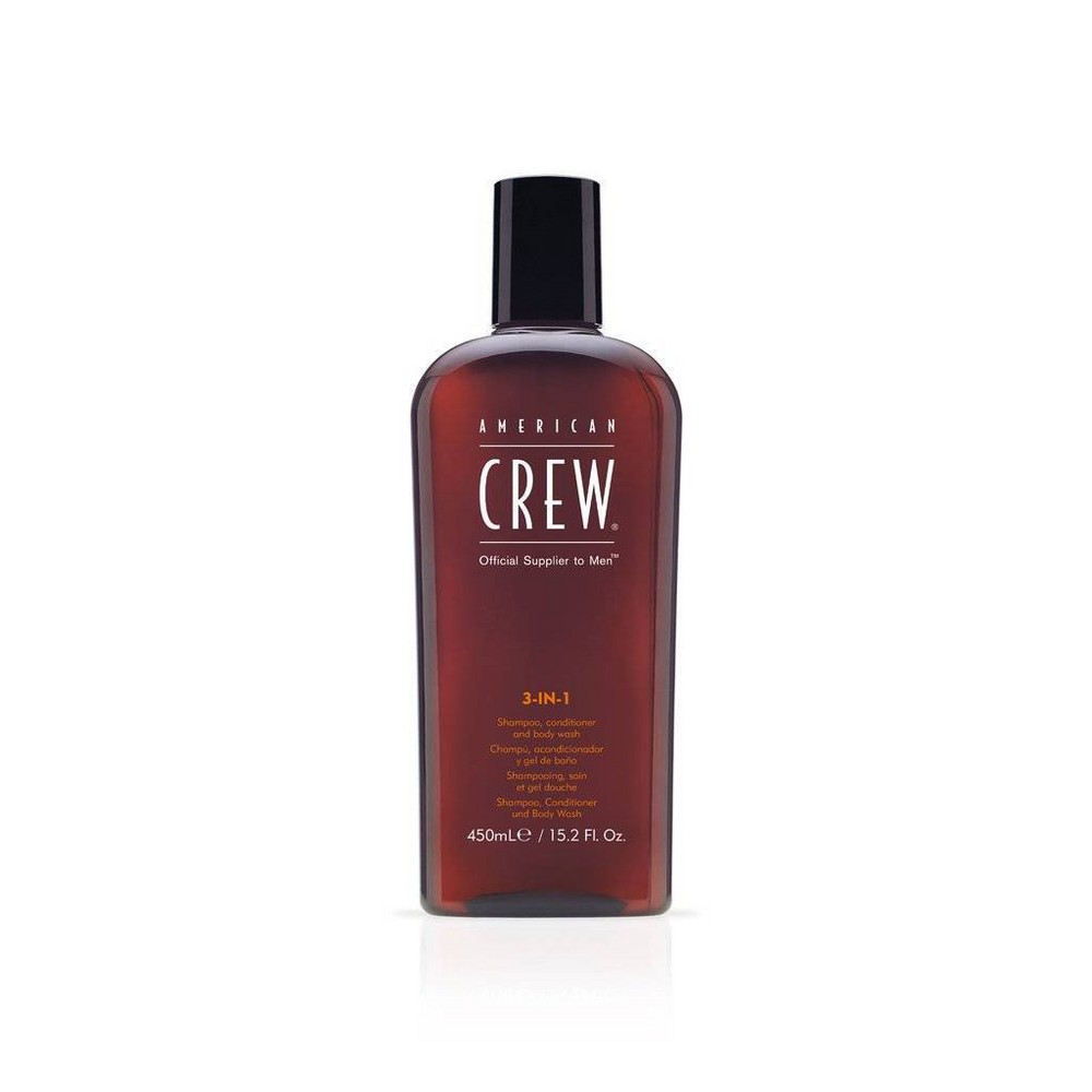 Photos - Hair Product American Crew 3-in-1 Shampoo & Conditioner Body Wash - 15.2 fl oz 