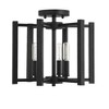 Savoy House Benson 3 - Light Semi-Flush Mount in  Satin Nickel - 2 of 4