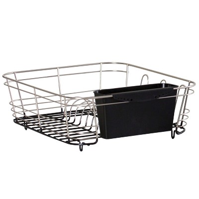 Rubbermaid, Dish Drainer, Large, Black Chrome