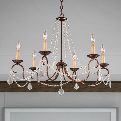 Venetian Golden Bronze Crystal Mini Chandelier