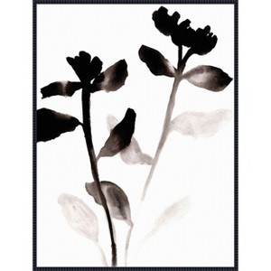Amanti Art Sumi Fading Flowers 2 by Janel Bragg Canvas Wall Art Print Framed - 1 of 4