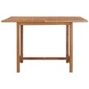 vidaXL Patio Dining Table, 43.3"x43.3"x29.5" Solid Wood Teak - 3 of 4