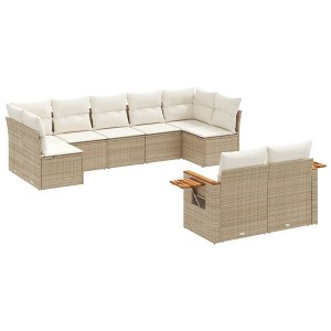 vidaXL Sofa Set Beige - 1 of 4