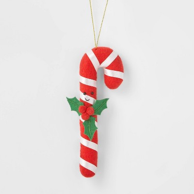 Fabric Candy Cane Christmas Tree Ornament - Wondershop™