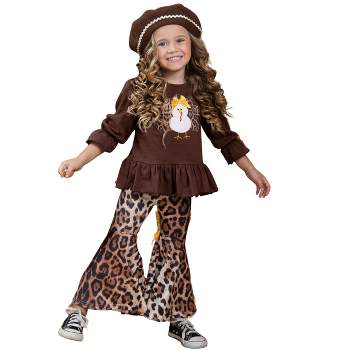 Kids Halloween Apparel  Ghost Top And Legging Set - Mia Belle Girls