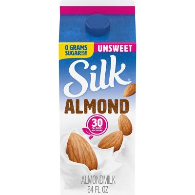 Silk Unsweetened Almond Milk - 0.5gal