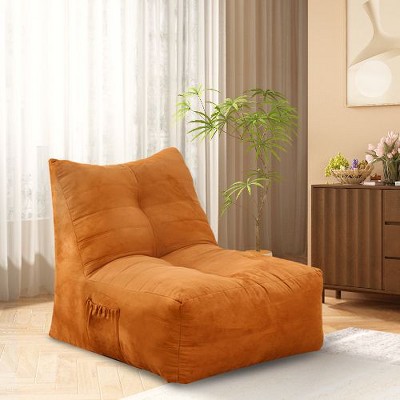 CAVINAS Bean Bag Chair, Inflatable Floor Beanbags Filled with High-Density Foam, Memory Foam Cozy Lazy Sofa for Living Spaces