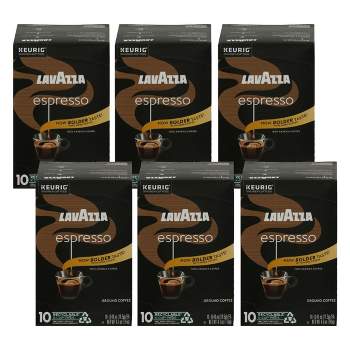 Lavazza Espresso Arabica Ground Coffee K-Cup Pods - Case of 6/10 ct