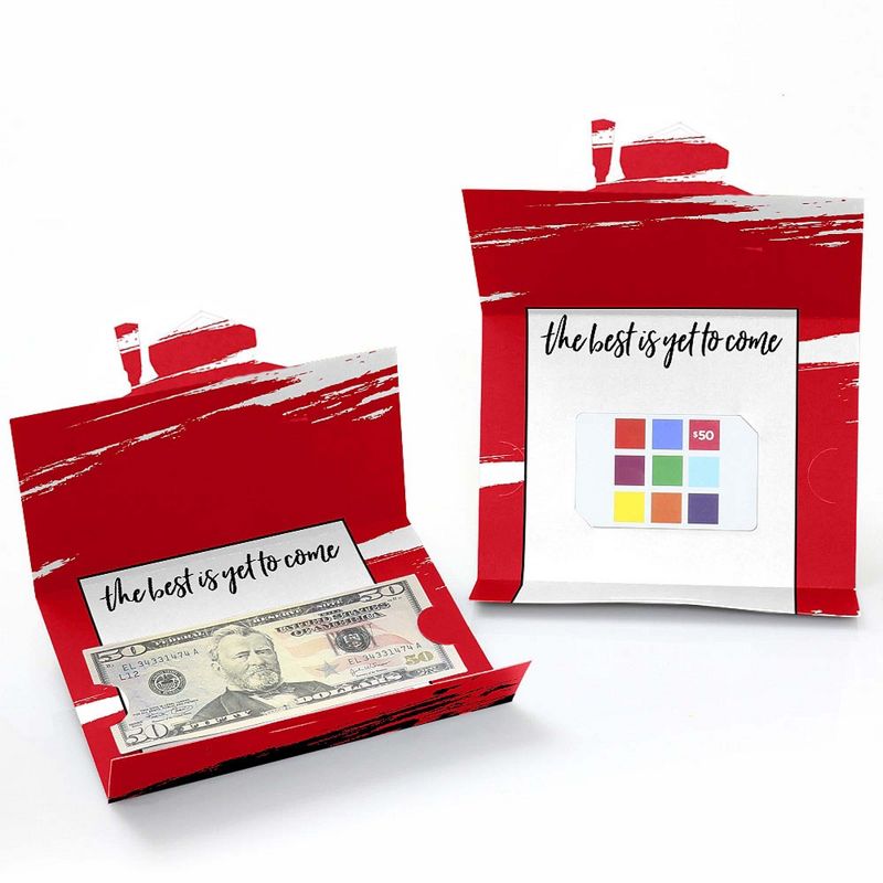 Big Dot of Happiness Red Grad - Best is Yet to Come - Red Graduation Party Money and Gift Card Holders - Set of 8, 2 of 5