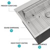 33in Drop in Kitchen Sink - 33*22 inch Kitchen Sink Drop-in Topmount Single Bowl 16 Gauge Stainless Steel Ledge Workstation Kitchen Sinks - 4 of 4