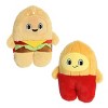 Aurora Medium Hamburger & Fries Flipovers Interactive Stuffed Animal Brown 11" - 2 of 3