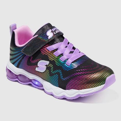 Skechers light outlet up shoes zip