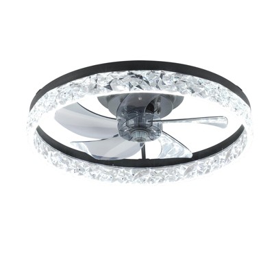 VYNXARIA Elegant Acrylic Ceiling Fan Light ¨C Modern Flush Mount Design for Home