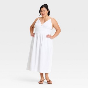 white cotton slip dress Cotton Dress Slip main image 0
