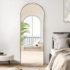 Beautyolove Full Length Mirror, 64" x 21" Free Standing Floor Mirror, Modern Full Body Mirror with Stand, Black - 2 of 4