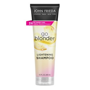 John Frieda Go Blonder Lightening Shampoo, Brighter Hair, Active Ingredients, Take Control of Color - 8.3 fl oz - 1 of 4