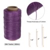 Unique Bargains Wear-Resistant Polyester Embroidery Waxed Thread with Needles - 2 of 4
