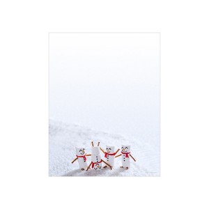 Great Papers! Marshmallow Snowmen Holiday Letterhead Multicolor 80/Pack (2020104) - 1 of 1