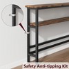 Narrow Console Tables - 2-Tier Sofa Table with Farmhouse Style - Durable and Stable, Perfect for Entryway, Living Room, Bedroom, Hallway, Corridor - 4 of 4