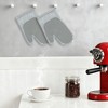 REGALWOVEN Soft Oven Mitts, Heat-Resistant Cooking Gloves, Thick Cotton Lining, Gripping for Baking, Grilling, 2Pcs Kitchen Mitts - 3 of 4