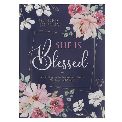 She Is Blessed Prompted Journal - (Leather Bound)