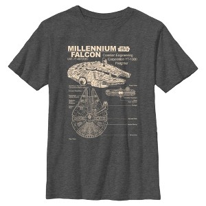 Boys Star Wars Corellian Freighter T Shirt - 1 of 4