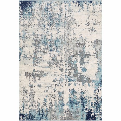 Hauteloom Beverly Abstract Blue Area Rug